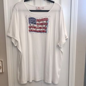 Quacker Factory Patriotic T-shirt